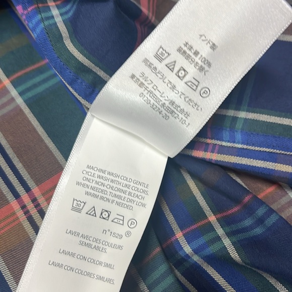 Polo Ralph Lauren 60/1 Yd Twill-clbrnppcs-l Men's Classic Fit Plaid 100% Cotton - Picture 11 of 16